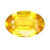 Sapphire-Yellow to Orange Oval, Loupe Clean.Given weight is approx.